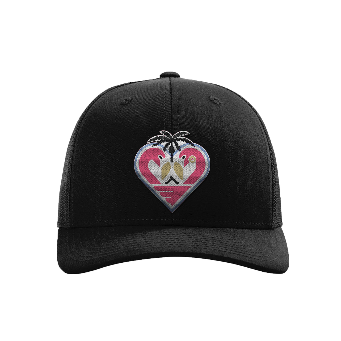 Flamingos Embroidered Trucker Hat